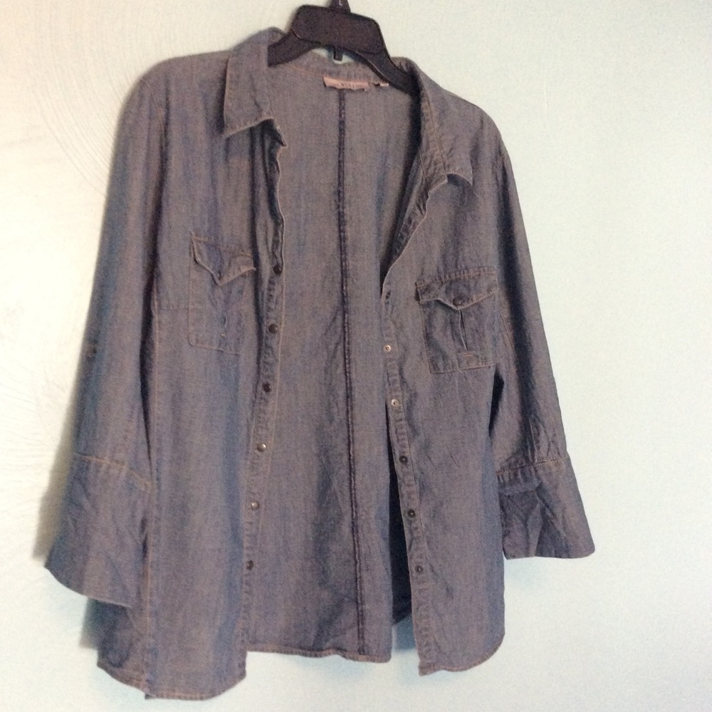 Denim shirt “Hippie Chic,” size xl